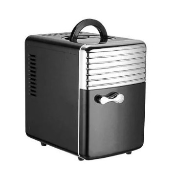 MINI REFRIGERADOR E AQUECEDOR PORTÁTIL 5 LITROS PRETO BIVOLT OU 12V COM ALÇA PARA TRANSPORTE - FIXXAR