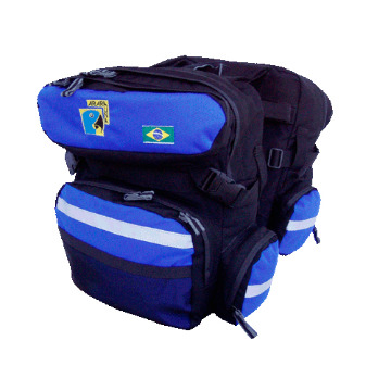 Alforje 50L - Arara Una - Azul e preto