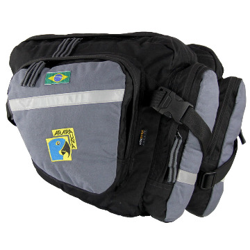 Alforje 25L - AraraUna - Cinza e preto