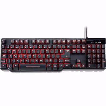 Teclado Gamer Warrior Profissional Multilaser Sencibilidade Semi Mecânica - TC196