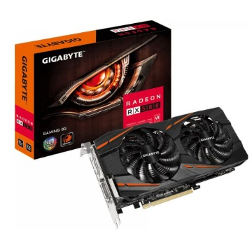 Placa de Vídeo Gigabyte Radeon RX 580 8Gb 256Bits GDDR5 PCI-E 3XDP+2XHDMI+DVI-D GV-RX580GAMING-8GD