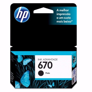 Cartucho de Tinta HP 670 Preto PPB