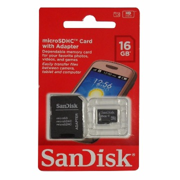 Cartão de Memória SanDisk Micro SD 16GB Classe 4 SDSDQM-016G-B35A