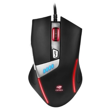 Mouse C3Tech Gamer MG-500Bk Griffin USB 4000Dpi
