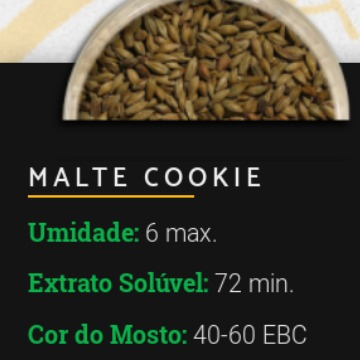 Malte Cookie 40-60 EBC - Viking - Equivalente ao Biscuit