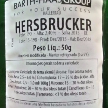 Lúpulo H Hersbrucker 2,50 aa - 50 g