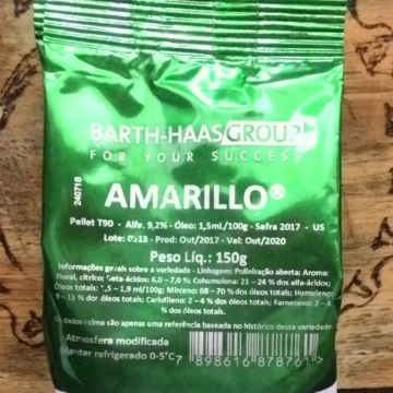 Lúpulo Amarillo 2018 PACOTÃO 150 g