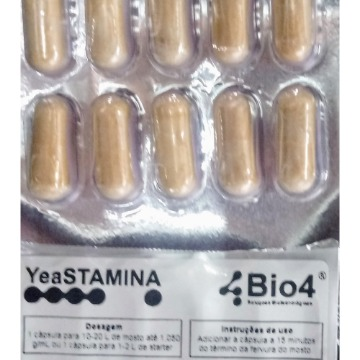 Nutriente Leveduras Yeastamina - Blister 10 cápsulas