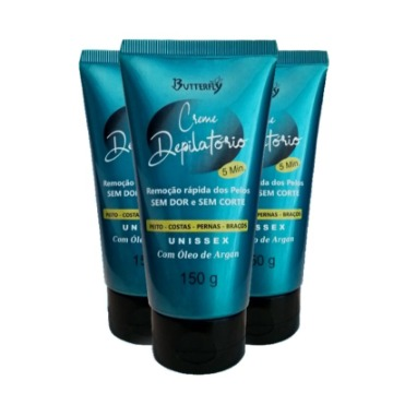 Creme Depilatório Com Óleo De Argan Butterfly 150gr