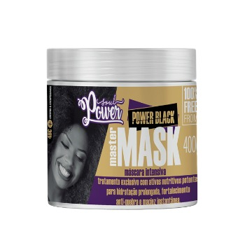 Mascara Soul Power Black Master Mask Hidratação Intensiva 400gr