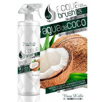 Escova H2o Acqua Brush Coco Nova Delle 1l Sem Formol