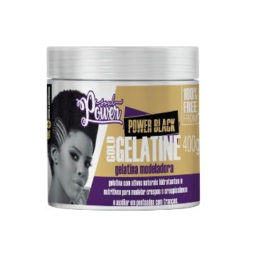 Gelatina Modeladora Soul Power Black Gold Gelatine 400gr