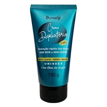 Creme Depilatório Com Óleo De Argan Butterfly 150gr