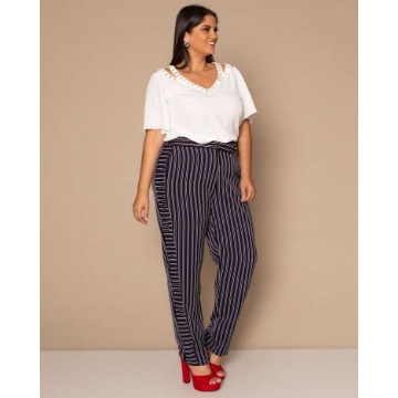 Calça Alfaiataria Reta Lisa