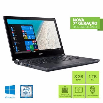 Notebook Acer TravelMate Core i5 8GB 1TB 14" Windows 10 Pro