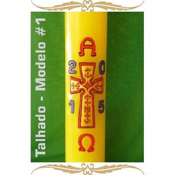 Círio Pascal 10x100 Talhado