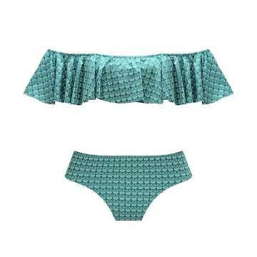 CONJUNTO INFANTIL CIGANINHA CONCHAS VERDE 6