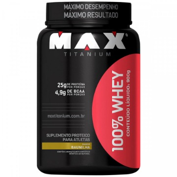 100% Whey 900g Baunilha