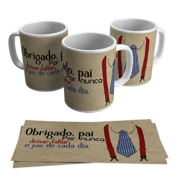 CANECA DIA DOS PAIS DE POLÍMERO 400ML