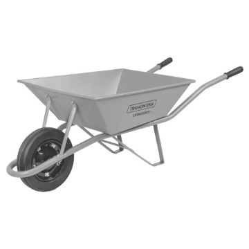 Carrinho de mão 65l, quadrado extraforte reforçado, pneu câmara - Tramontina -ref. 77714435