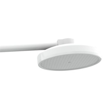Chuveiro branco plastico 8"