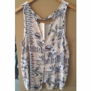 Blusa regata botoes costas maui maria filo G