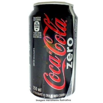 REFRIGERANTE COCA COLA ZERO 350ML