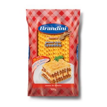 MACARRÃO PARA LASANHA BRANDINI SÊMOLA 500G