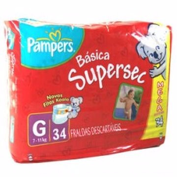 FRALD PAMPERS BAS GEL PCTAO C/34