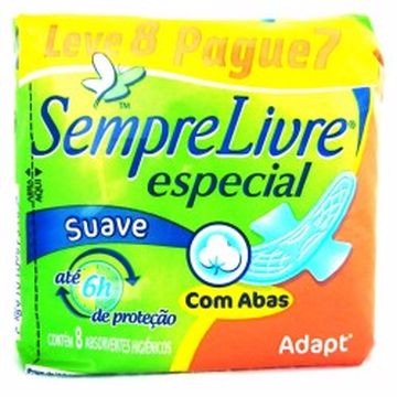 ABSORVENTE SEMP LIVRE C/A SUAVE L8P7