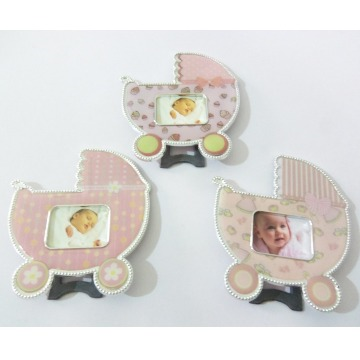 Porta Retrato Carrinho De Bebê Masculino Lembrancinha 12 pçs