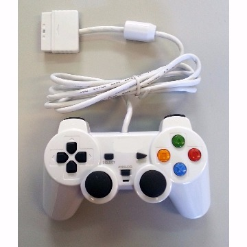CONTROLE PS2 BRANCO JSX