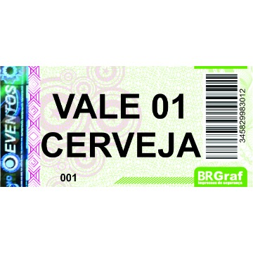 Ticket de consumo kit com 10000 unid
