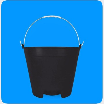 BALDE CONCRETO PLAST 12L PRETO REF 7