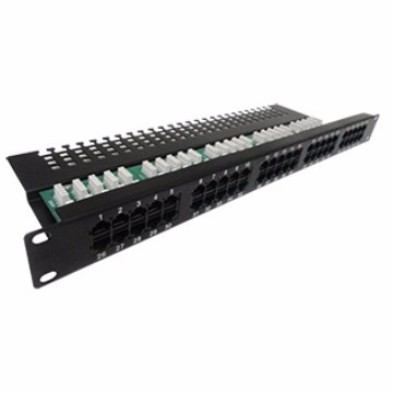 VOICE PANEL 19" 1U 50 PORTAS - 415550 - SOLLAN