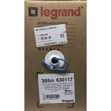 CABO UTP CAT5E CMX - LINKEO - AZUL RAL5015 - CX 305M - 630117 - LEGRAND