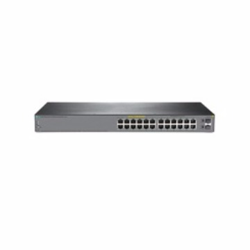 Switch 1920S-24G-2SFP com 24x 10/100/1000Mbps RJ45 (sendo 12x PoE+) + 2x SFP 1G (Potencia PoE+: 185W) - HPN - JL384A