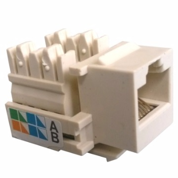 CONECTOR FÊMEA (KEYSTONE) RJ45 - Branco  CAT 5 - MULTITOC