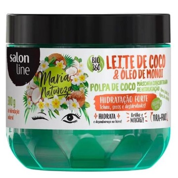 951785 Máscara de Hidratação Salon Line Leite de Coco & Óleo de Monoi Maria Natureza 300g