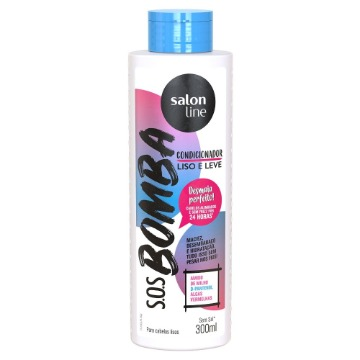 347656 Shampoo S.O.S Bomba Cabelos Lisos Salon Line 300ml