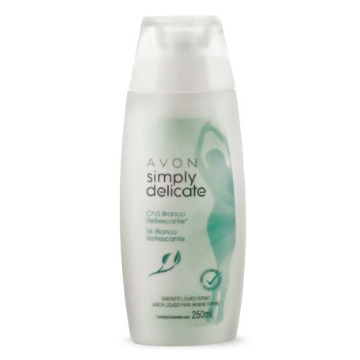 521262 Sabonete Líquido Íntimo Simply Delicate Chá Branco Avon 250ml