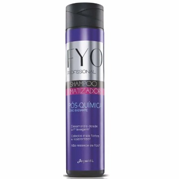 11468 Shampoo Matizador Fyo Profissional Pós-Química Loiro Radiante Jequiti 300 ml