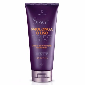 19098 Tratamento Noturno Siàge Prolonga o Liso Cabelos Quimicamente Modificados Eudora 100ml