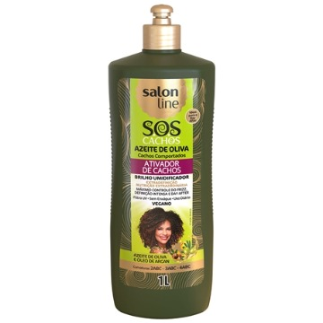 957053 Ativador de Cachos Umidificador S.O.S Azeite de Oliva Salon Line 1l