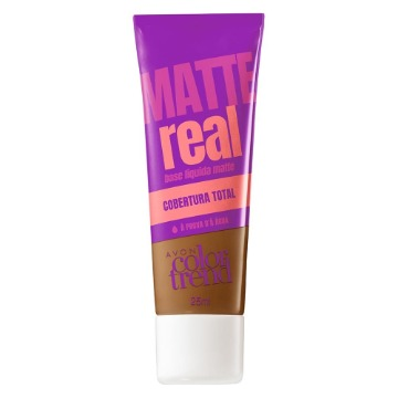 511238 Base Matte Real Colortrend Marrom Escuro Avon 25ml