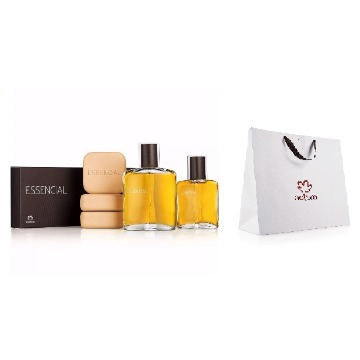 20124 Kit 2 Deo Parfum Essencial Masculino Natura + Sabonete Barra