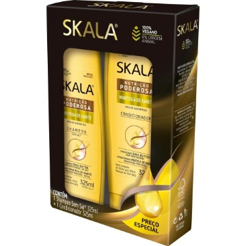 213784 Kit Shampoo + Condicionador Manteiga de Karité Skala