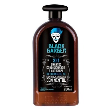 117043 Shampoo para Barba 3X1 Black Barber Muriel 280ml