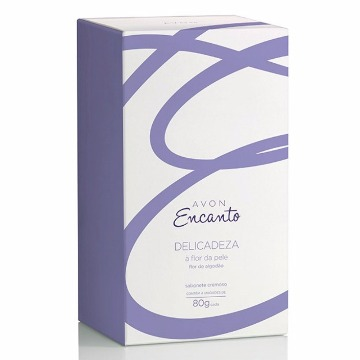 504546 Sabonete Barra Encanto Delicadeza Flor de Algodão 4 Unidades 80g(cada) Avon