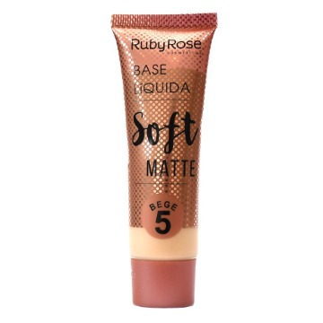 27849 Base Líquida Soft Matte Bege 5 Ruby Rose 29ml